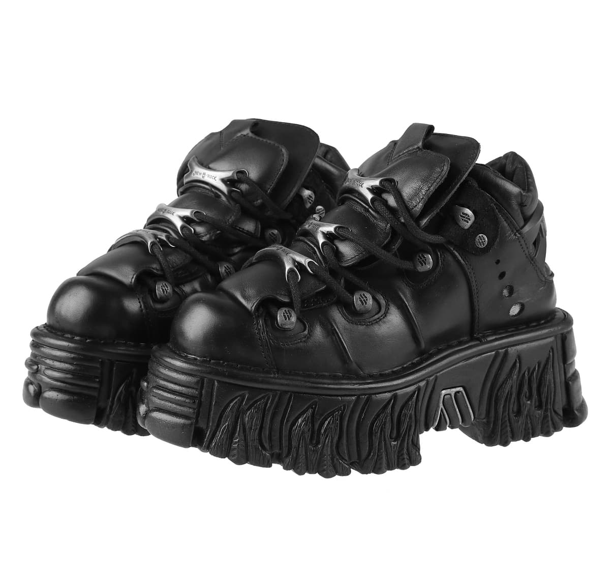 Schuhe NEW ROCK - ITALI NEGRO, NOMADA NEGRO, FIRE NEGRO 43