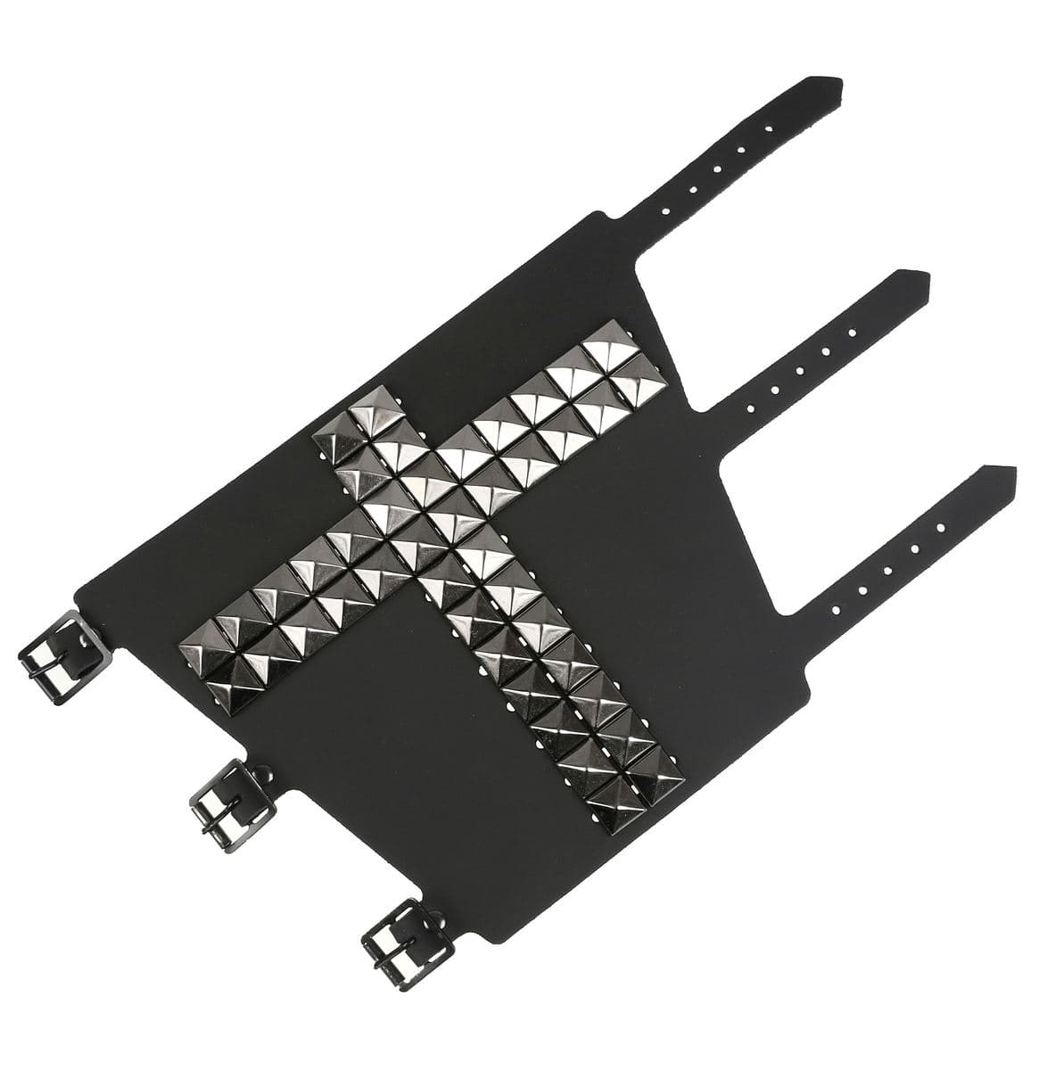 Armband 11 ROW WITH BLACK PYRAMID