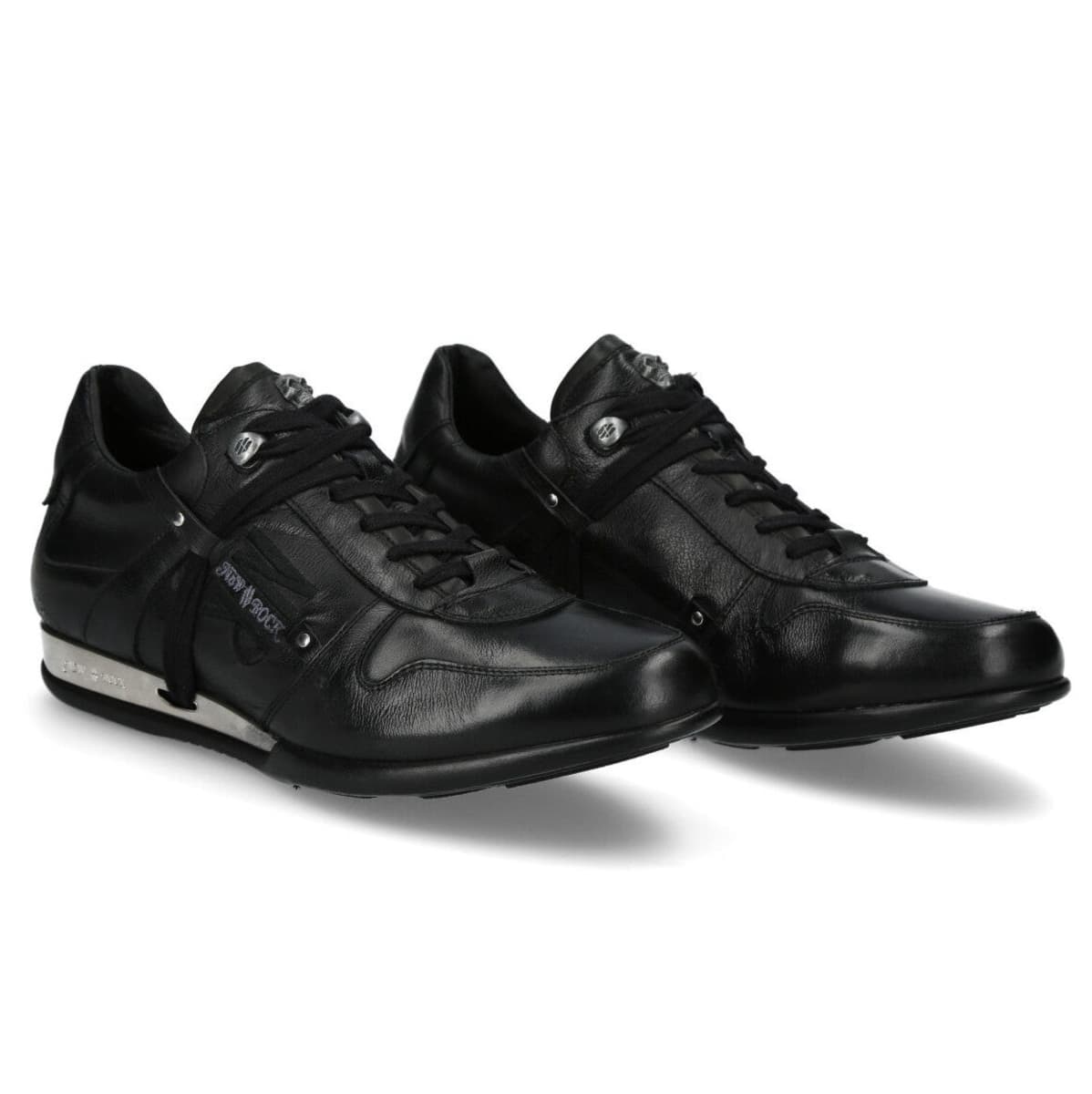 NEW ROCK LEDERSCHUHE - SCHWARZ - UNISEX 42