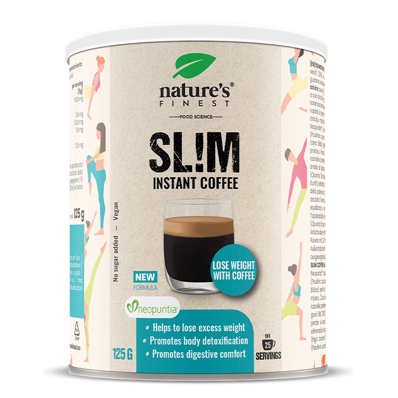 Nature's Finest Slim Coffee | Neopuntia Kaktusfeige + Guarana + Artischocke | Arabica-Slim-Kaffee für Appetitkontrolle und tägliche Leichtigkeit
