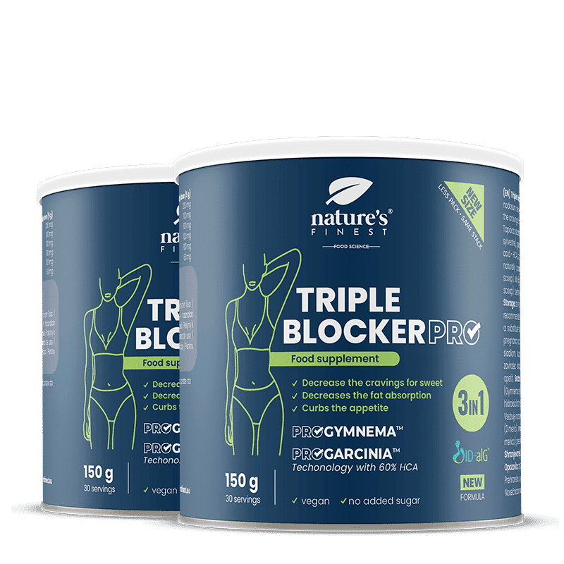 Nature's Finest Triple Blocker PRO | fortgeschrittene Kohlenhydratblocker + Heißhungerkontrolle | ID-alG, ProGymnema + ProGarcinia zur Fett- +