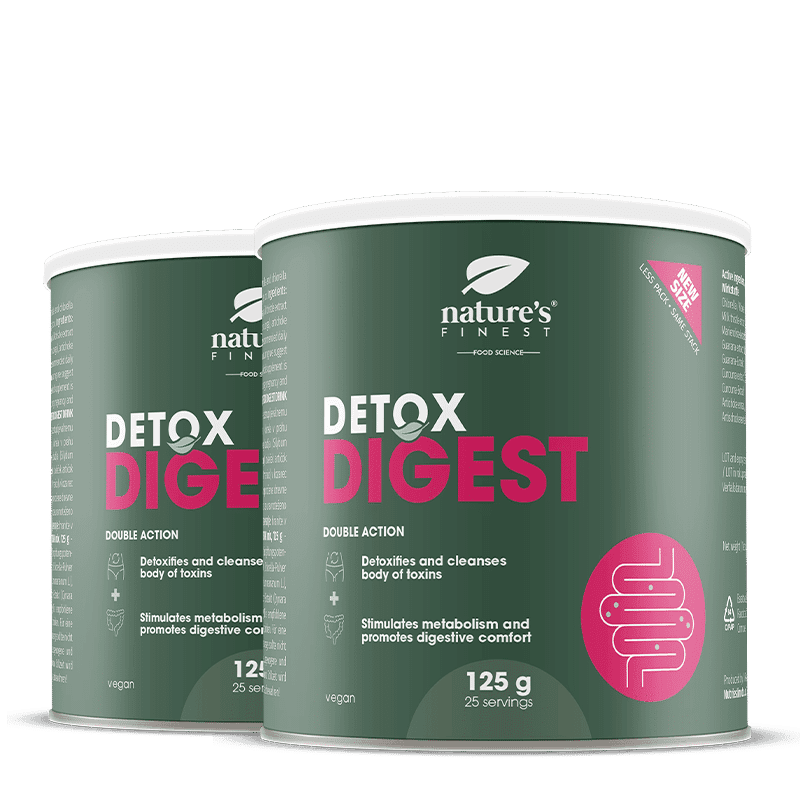 Nature's Finest Detox Digest | Unterstützung Verdauung + Leber-Detox | Chlorella, Mariendistel, Artischocke + Kurkuma für leichteres Wohlbefinden