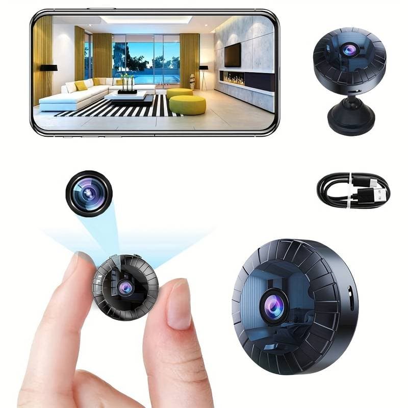 Mini Caméra Espion Magnétique sans Fil WiFi