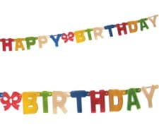 Girlande Geburtstag HAPPY BIRTHDAY bunt 1,5 m x 11 cm