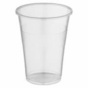 Trinkbecher klar mit Eichstrich bei 0,25l und 0,3l | 250ml 300ml aus PP, 50 Stk.