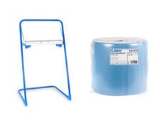 Bodenständer für Putztuchrollen, inkl. 36cm breite 1000 Blatt Rolle