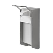 TEMDEX Desinfektionsmittelspender 175x110x330mm Alugehäuse mit Edelstahlpumpe 1000ml, kurzer Armhebel