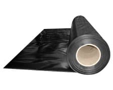 Abdeckfolie Baufolie, schwarz opak 2000mm, x 50m, 200my LDPE