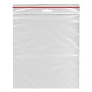 Druckverschlussbeutel 250 x 300 mm mit Eurolochung Farbstreifen rot 1000 Stk.