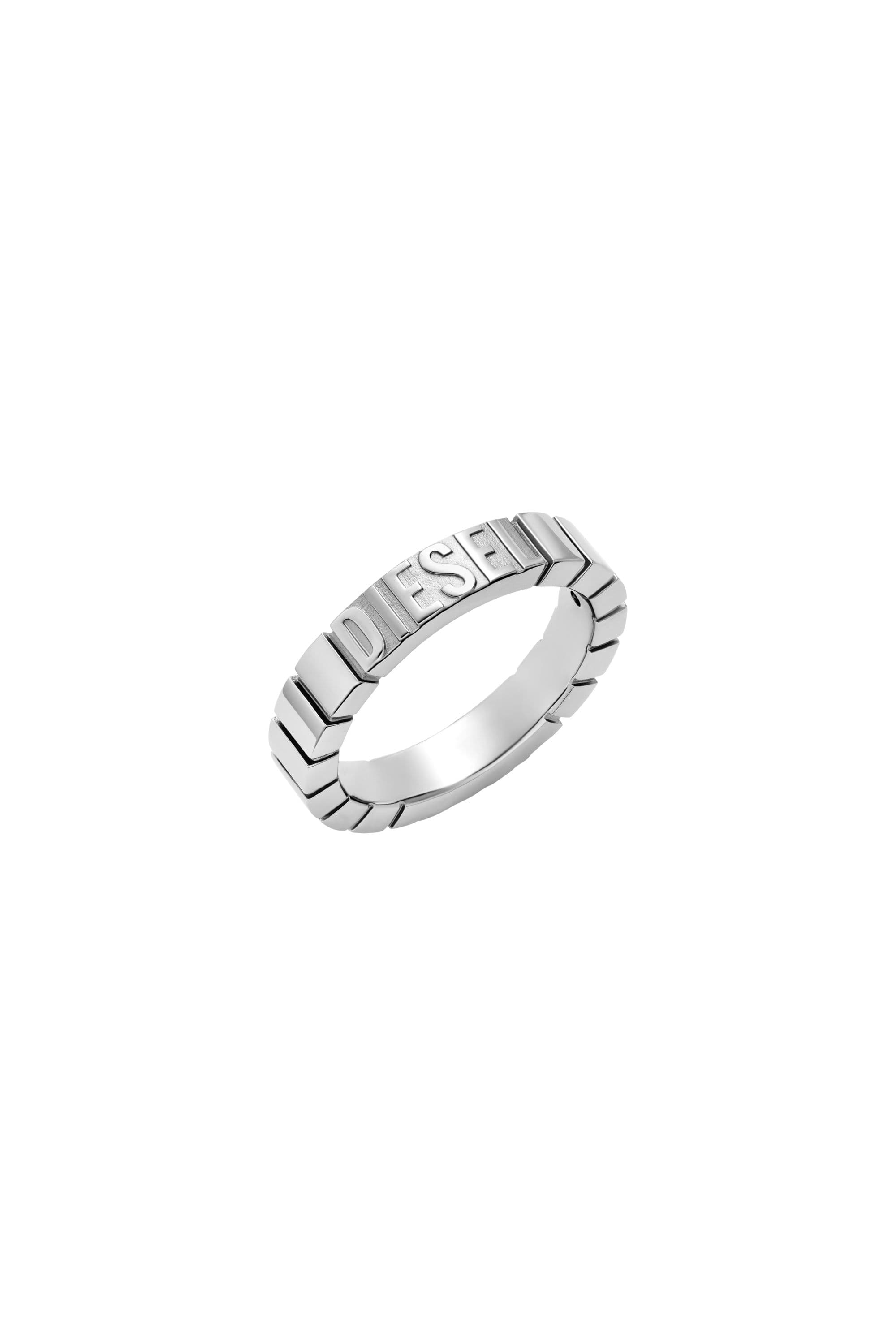 Diesel - Edelstahlband Ring - Ringe - Unisex - Silber