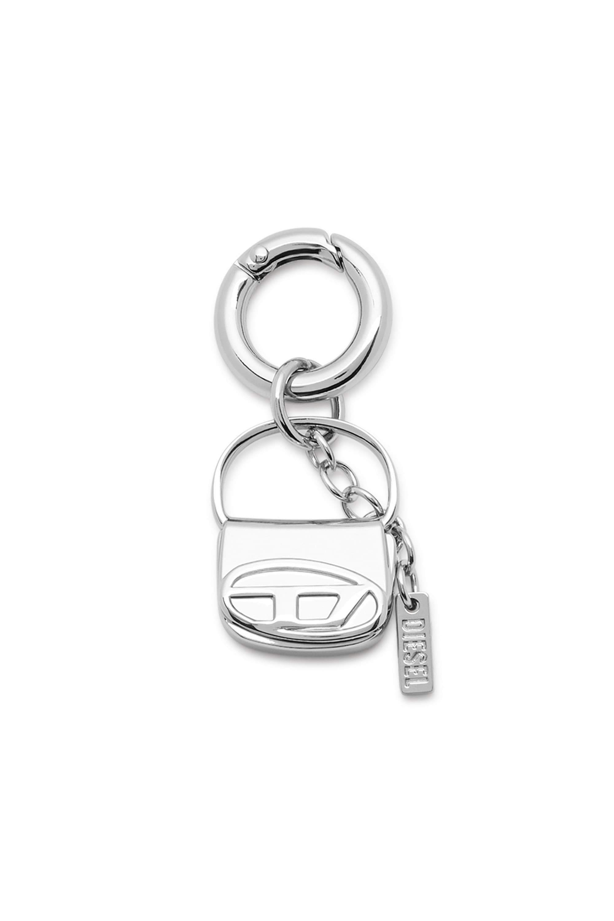 Diesel - Metallanhänger mit Mini-1DR-Anhänger - Charms und Schlüsselanhänger - Damen - Silber