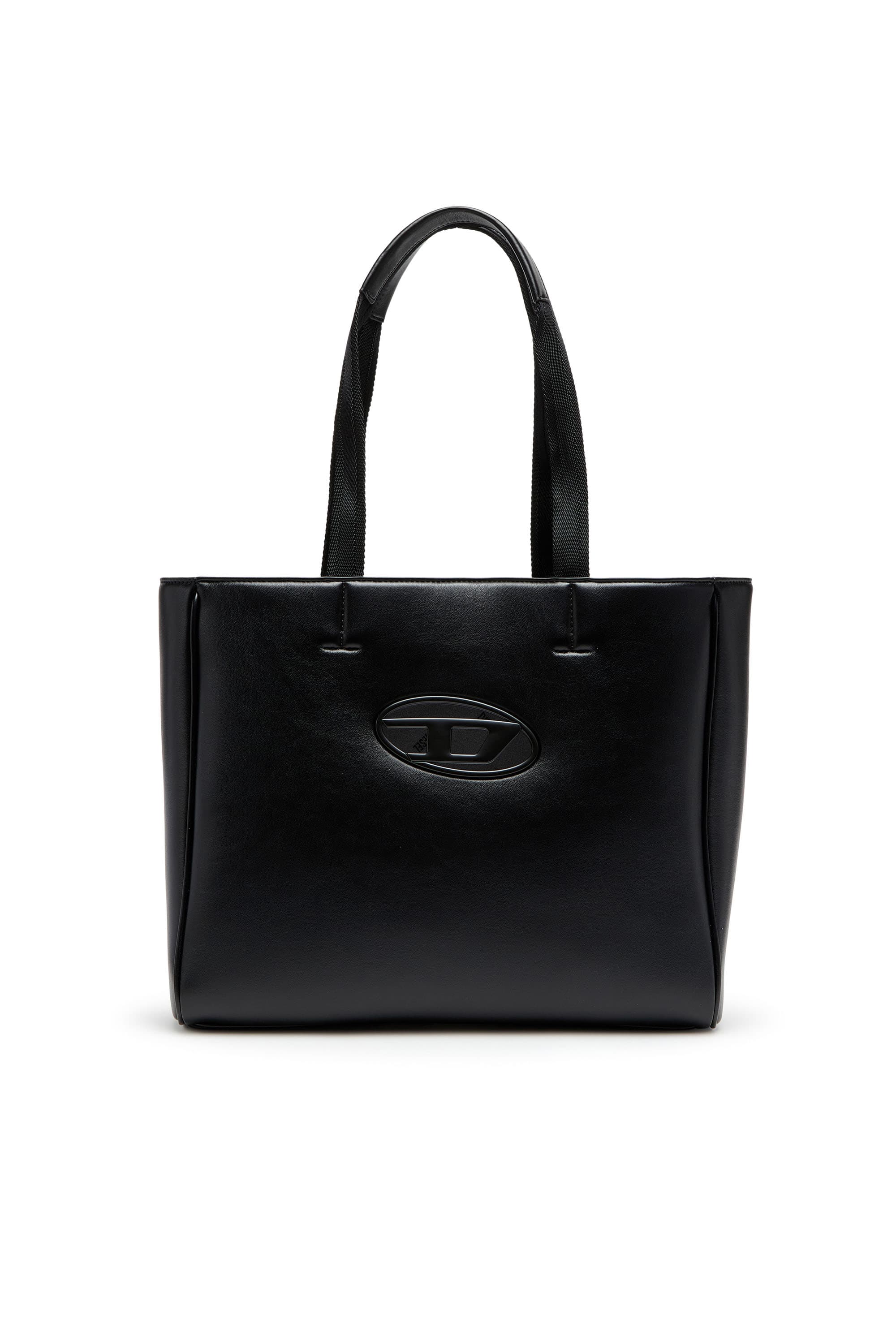 Diesel - Holi-D-Quadratischer Shopper aus gebondetem Neopren - Shoppers - Unisex - Schwarz