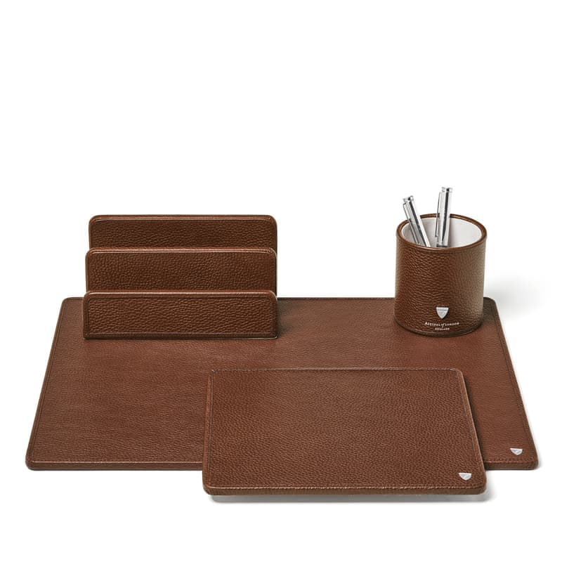 Aspinal of London Schreibtisch-Accessoire-Set in Tabakkiesel