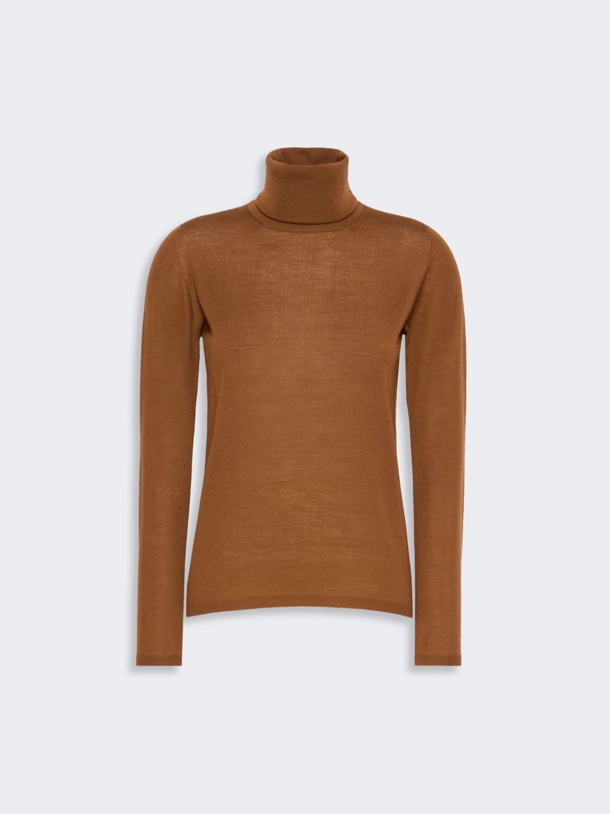 Max Mara Damen - Wool yarn polo-neck sweater - Taback - Größe M