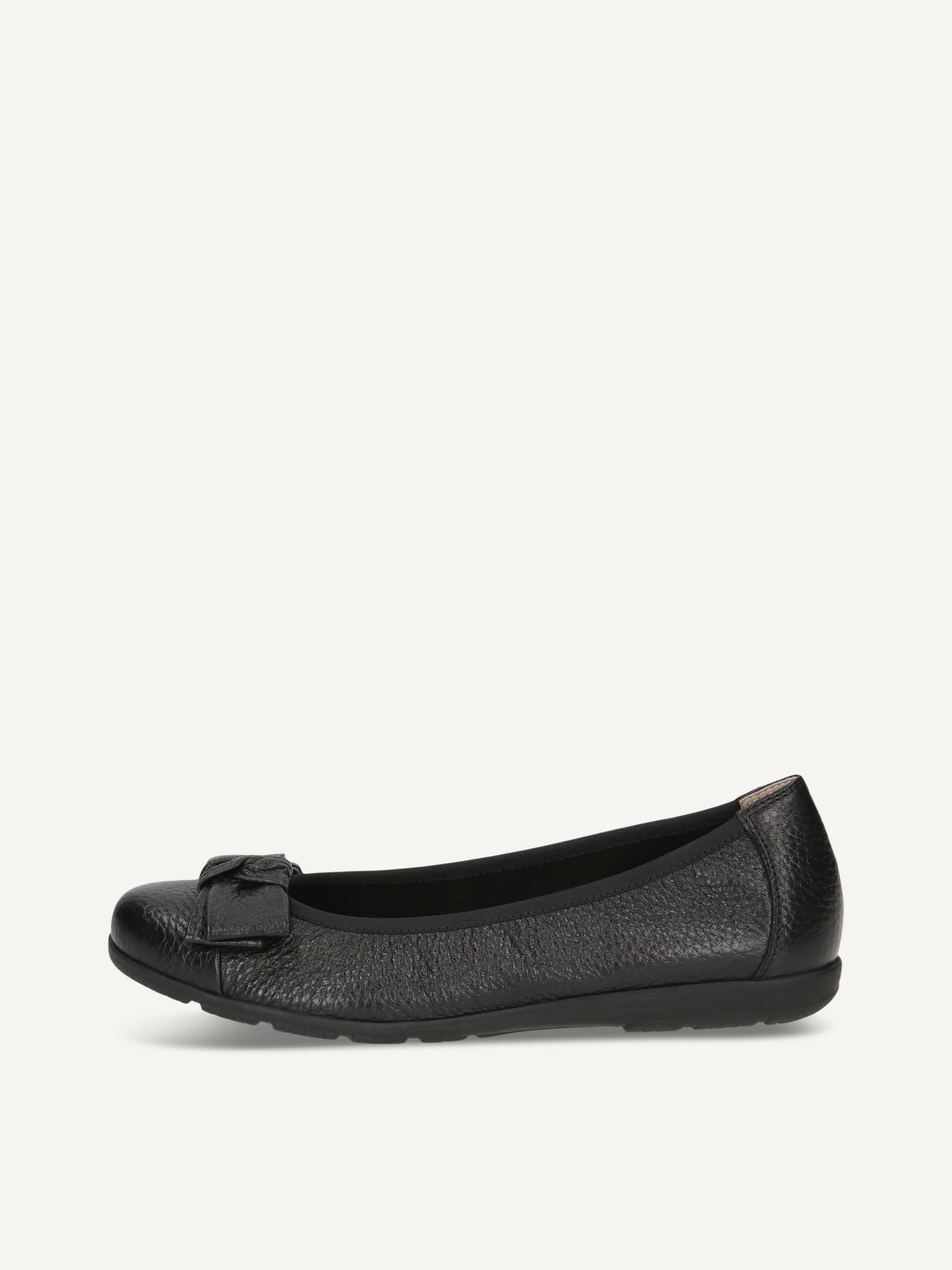 CAPRICE Ballerina, schwarz, aus Leder , Gr. 42