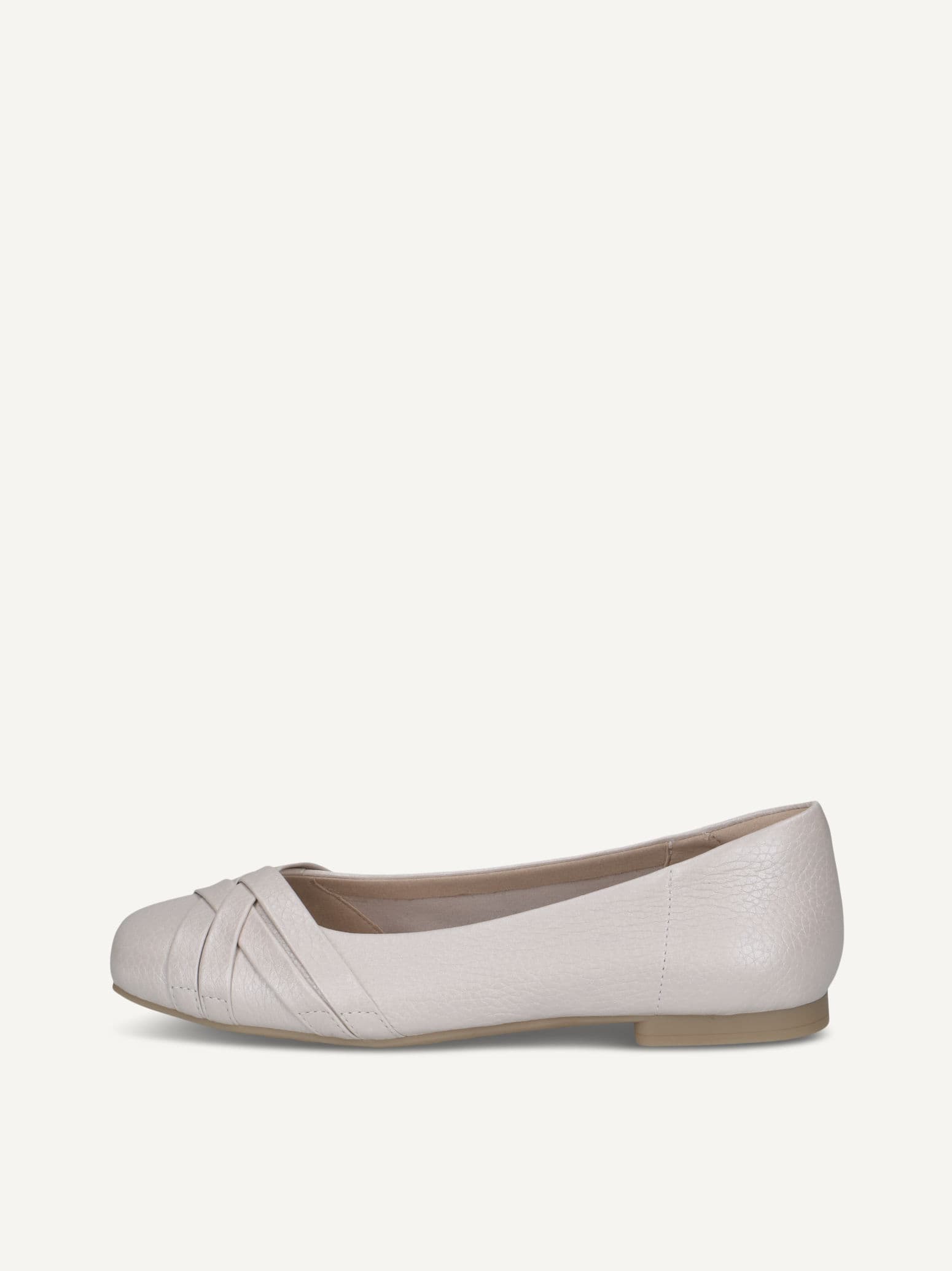 CAPRICE Ballerina, weiß, aus Leder , Gr. 40