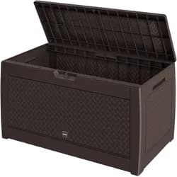 Gartenbox Matuba 310L Braun Flechtoptik wasserdicht