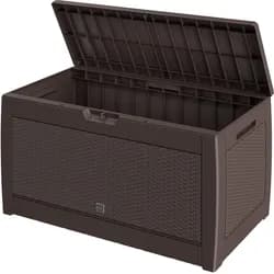 Gartenbox Rato 310L Braun Rattan Optik wasserdicht