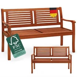 Gartenbank Eukalyptusholz 120x56x88cm FSC®-zertifiziert