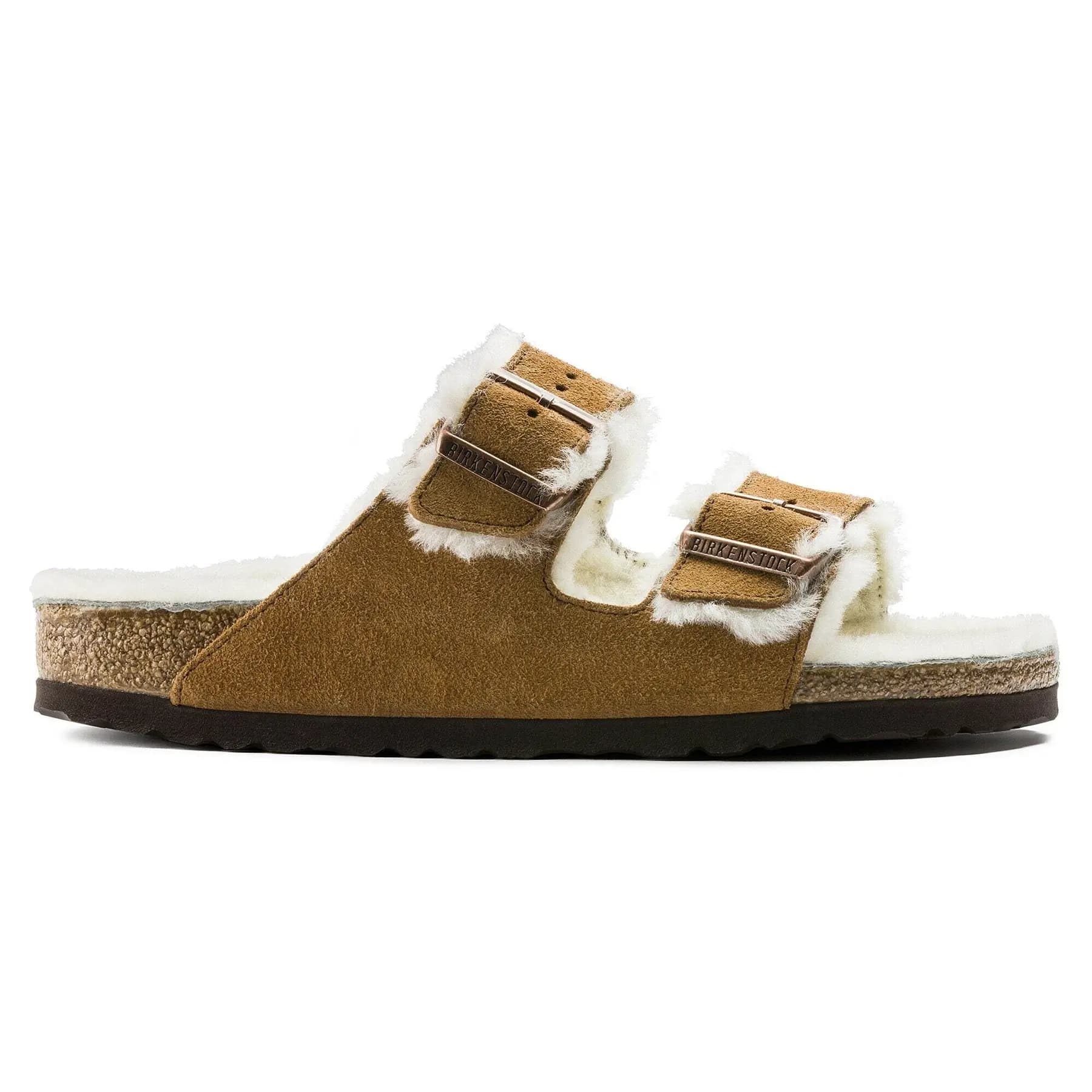 Sandalen Birkenstock Arizona Vl Mink Lammfell