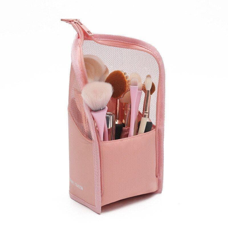Pratica borsa per il trucco - rosa