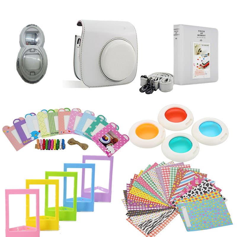 Kit di accessori per Fujifilm Instax Mini 8/9 - bianco fumo