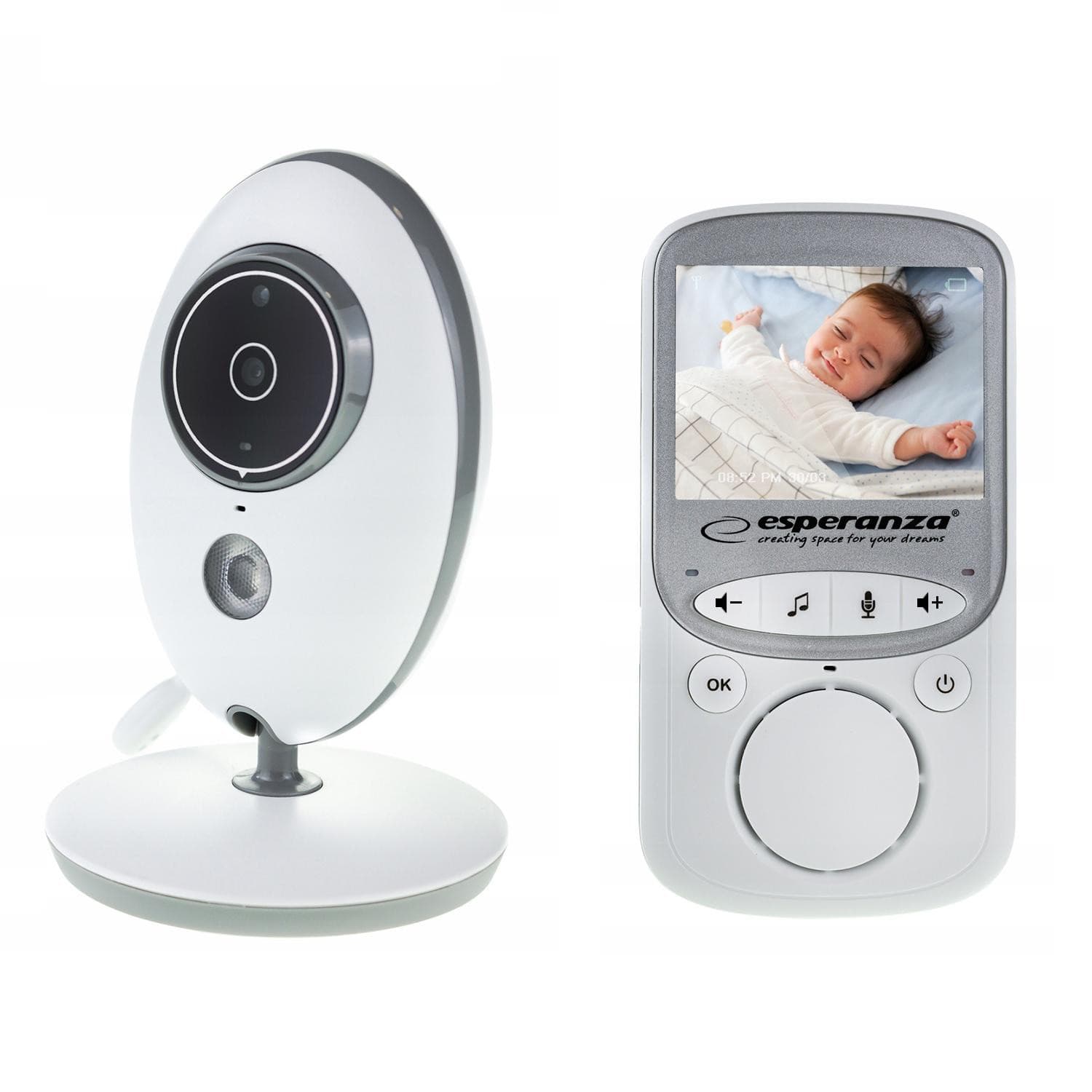 Esperanza - Babyphone mit 2,4" LCD-Bildschirm