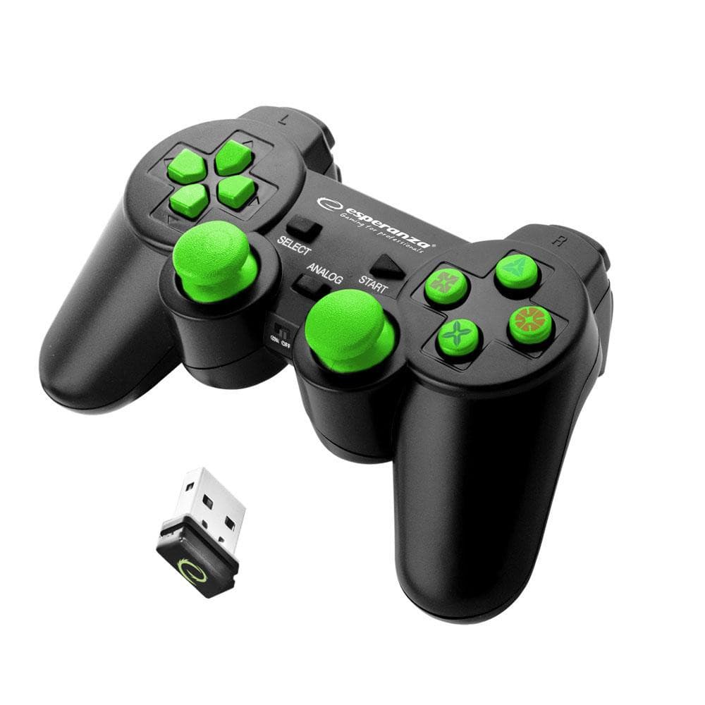 Esperanza - Manette, Sans Fil - Gladiator - Noir / Vert