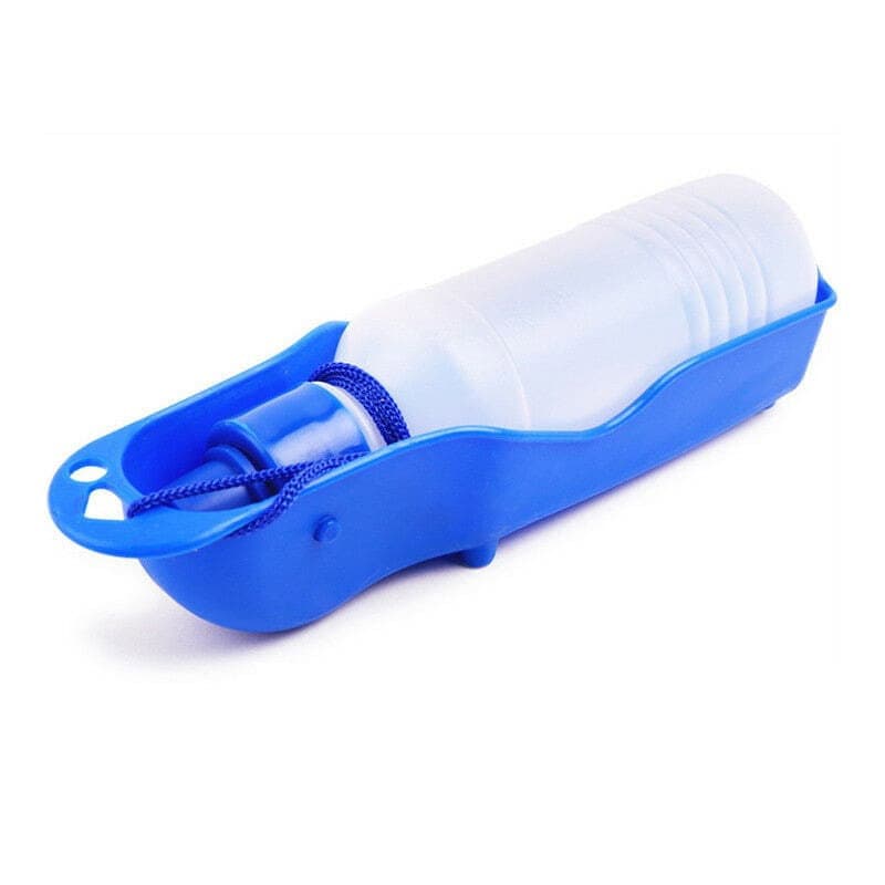 Gourde pour chien avec gamelle intégrée, 250 ml - Bleu