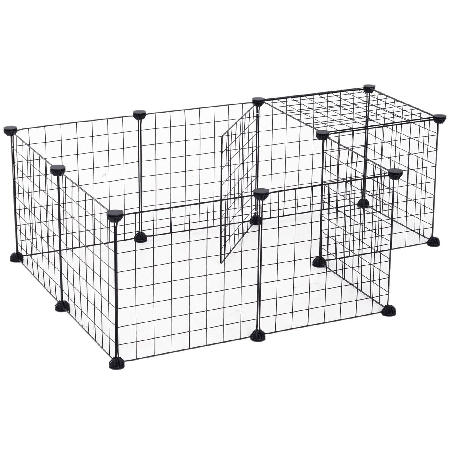 Petit meuble d'extérieur flexible en maille métallique noire