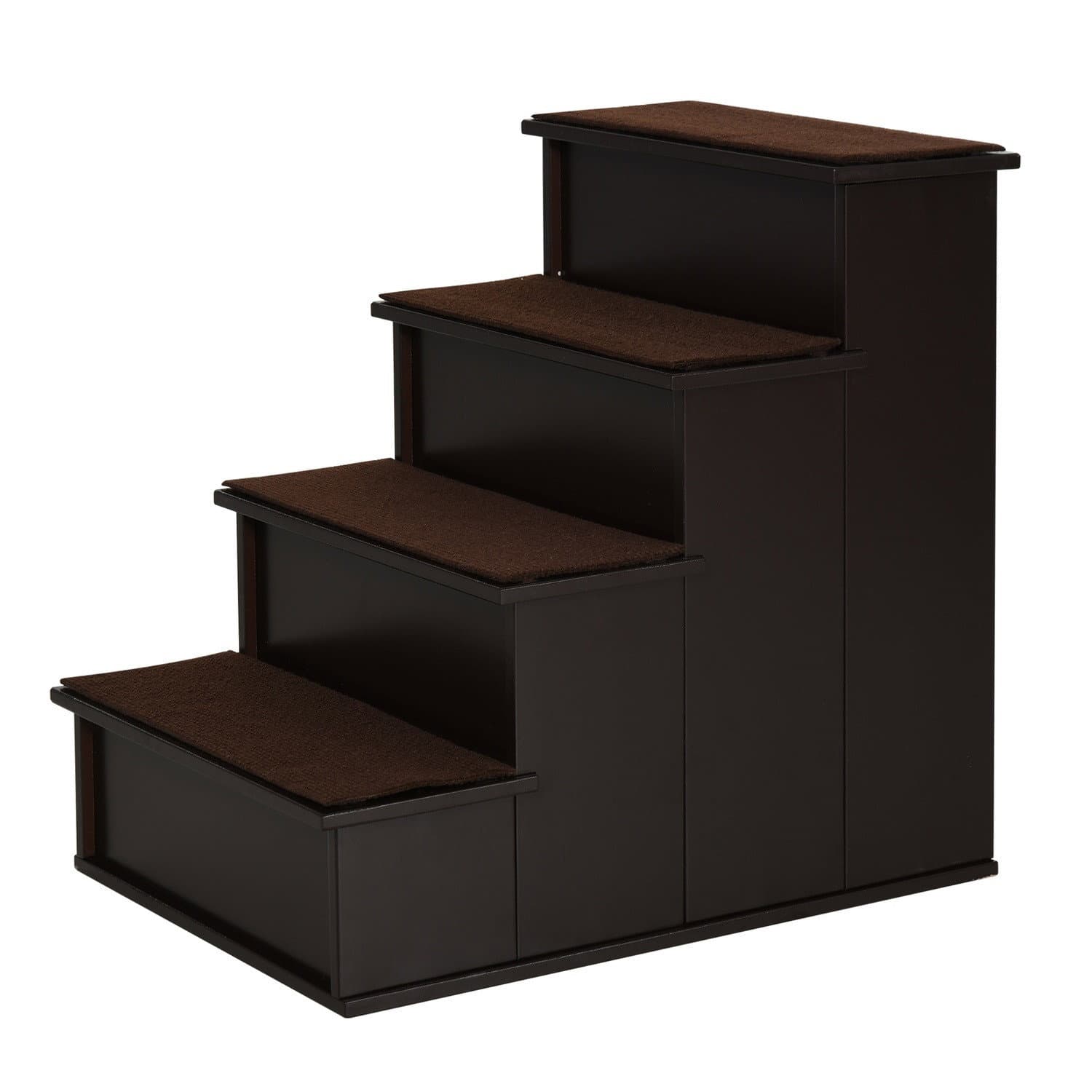 Escalier animaux marron foncé avec tapis 40x59x54,2cm