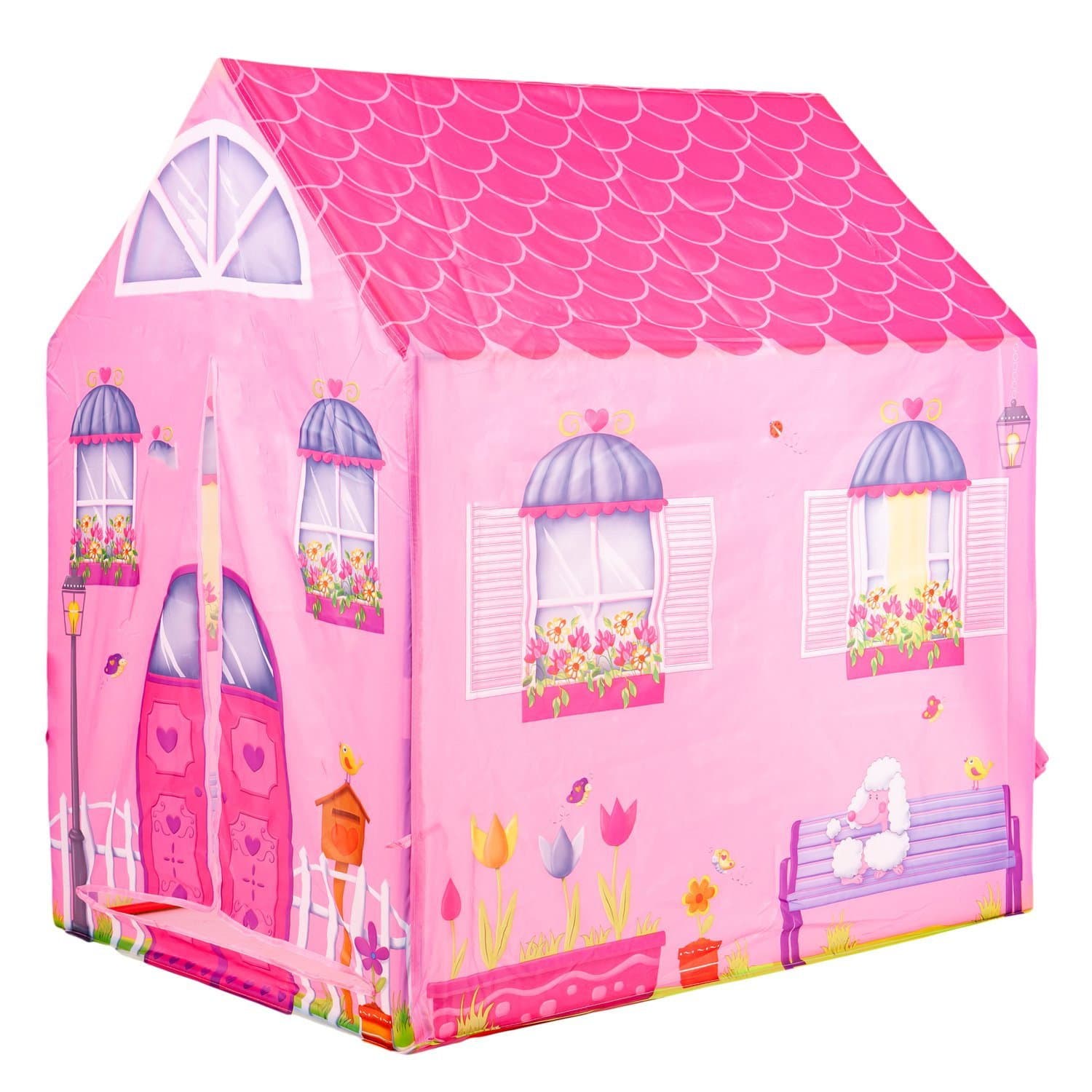 Tenda colorata per bambini con motivo di animali, 95x72x102 cm