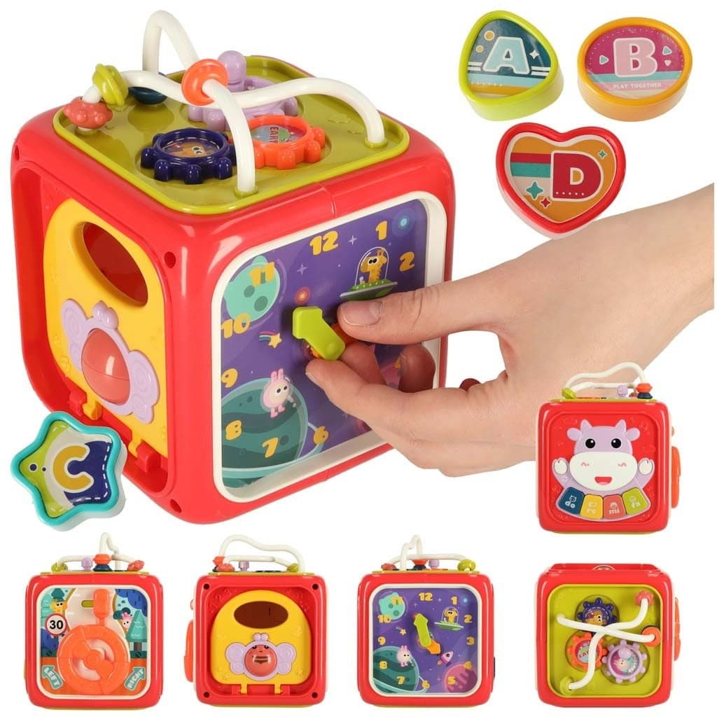 Trieur de blocs de cubes sensoriels éducatifs interactifs