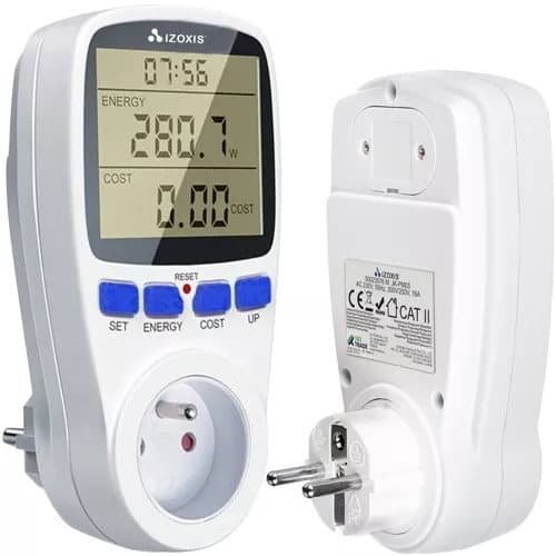 Contatore di energia con display e allarme di sovraccarico