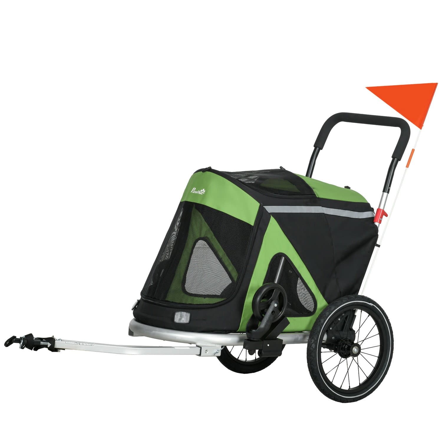 Hundekutsche & Fahrradanhänger 2-in-1, Sicherheitsleine, 20kg