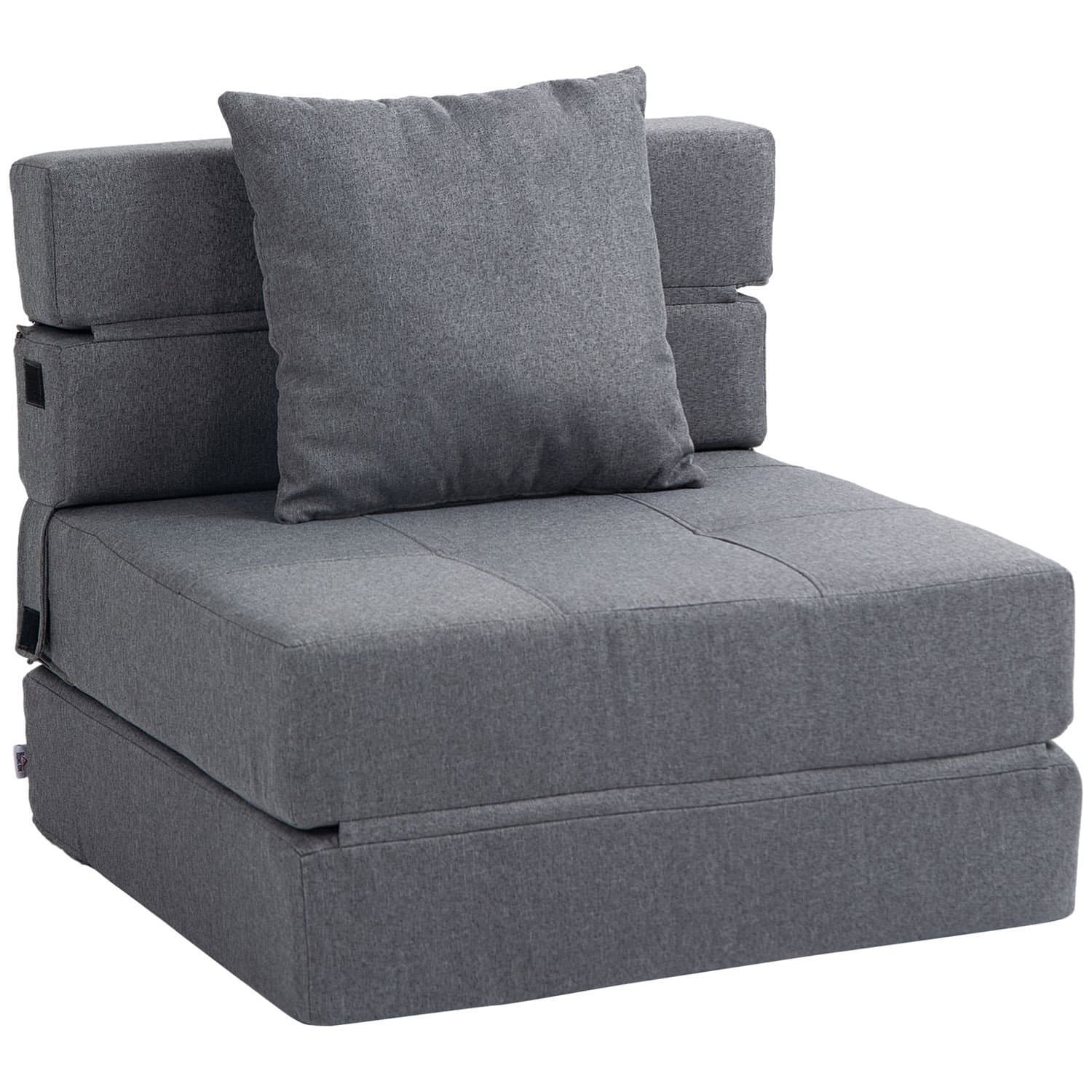 Klappbares 2-in-1-Schlafsofa, dunkelgraues Gästebett