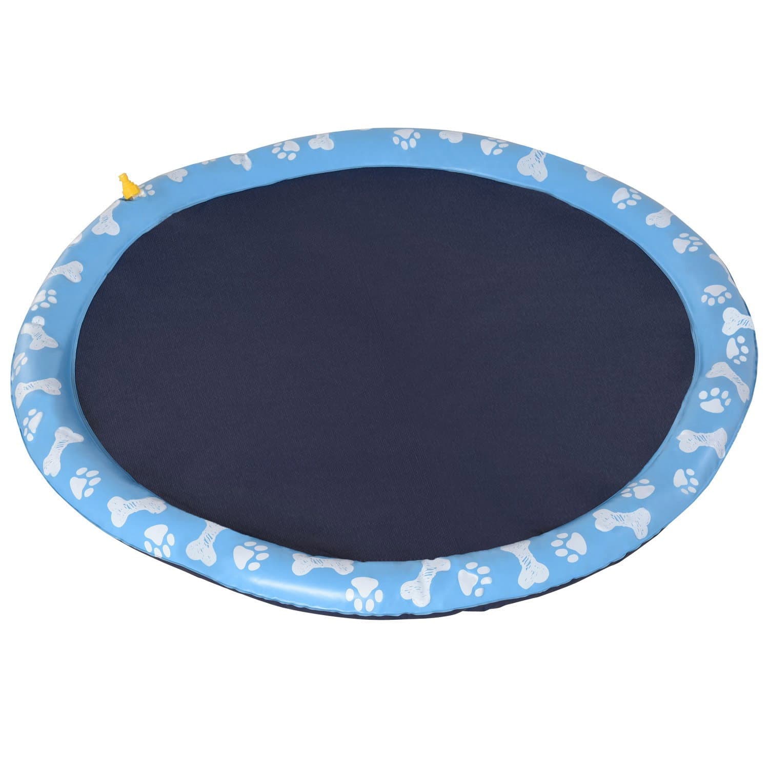 Tappetino spruzzatore d'acqua per Cani 150 cm, Blu, Antiscivolo