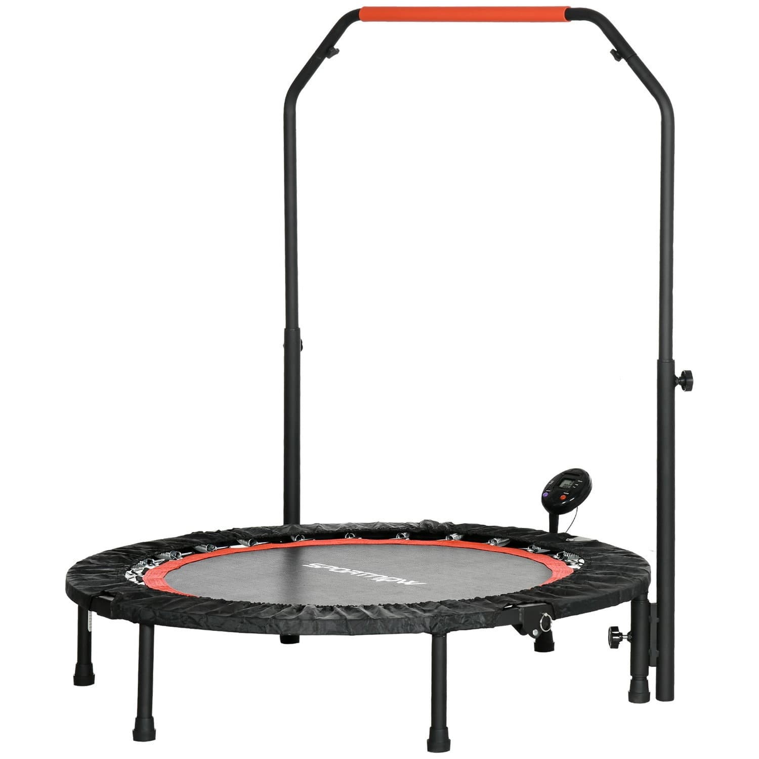 Trampoline de fitness 102 cm avec LCD et poignée réglable