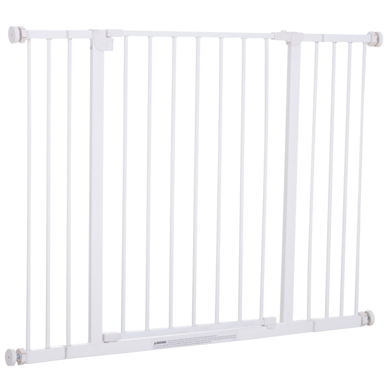 Cancello per scale bianco regolabile 76-107 cm Protezione senza trapano