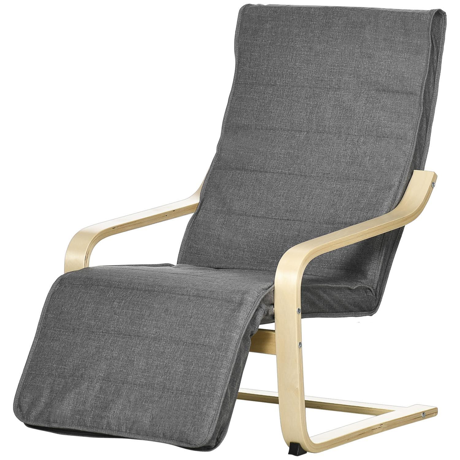 Chaise de relaxation, balancelle, fauteuil inclinable, chaise de relaxation avec repose-pieds réglable, chaise de salle à manger
