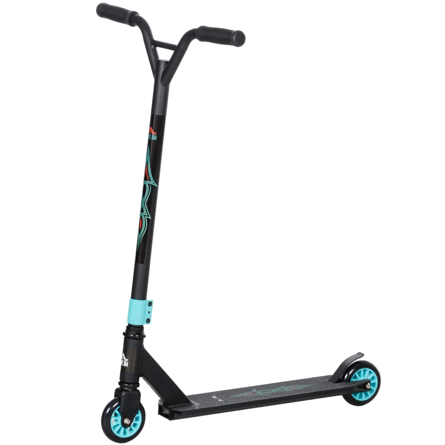 Stunt Scooter, Funscooter, Stuntscooter mit ABEC 9 Kugellagern, Kickscooter mit 100 mm Kunstleder Räder, Tretroller, Cityroller,