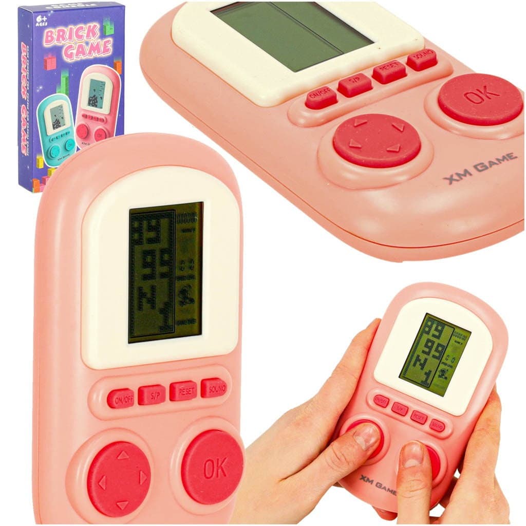Tragbare Konsole für elektronisches Arcade-Spiel in Rosa