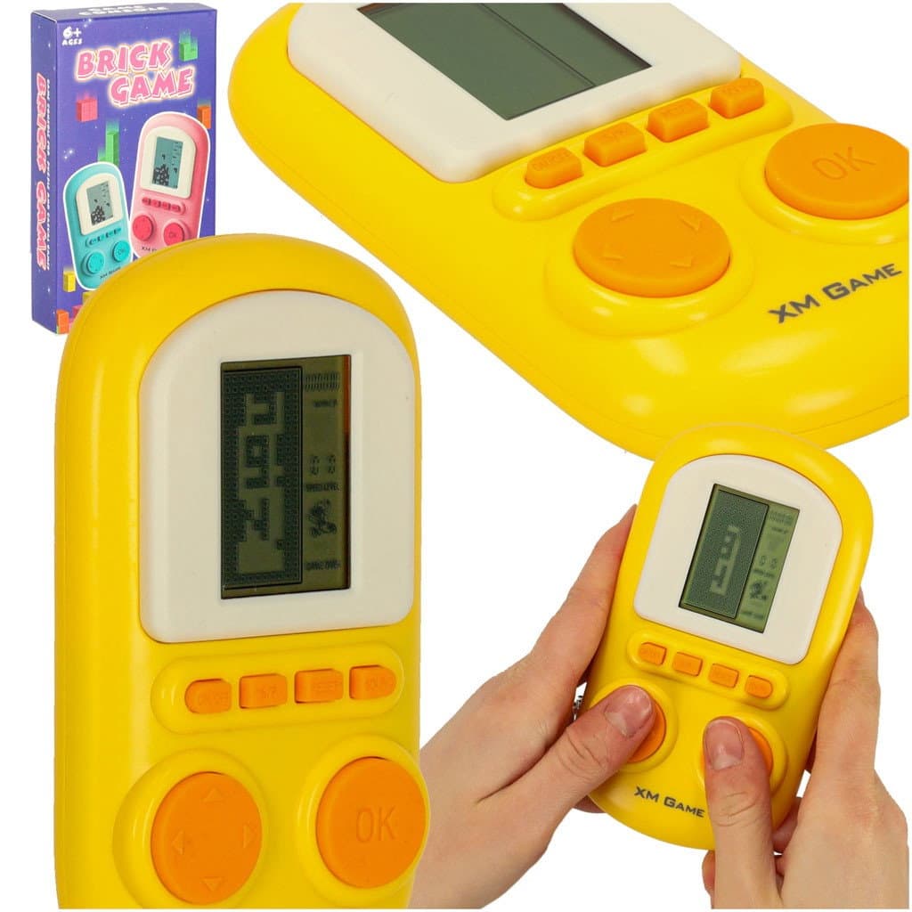 Tragbare Konsole für elektronisches Arcade-Spiel, gelb