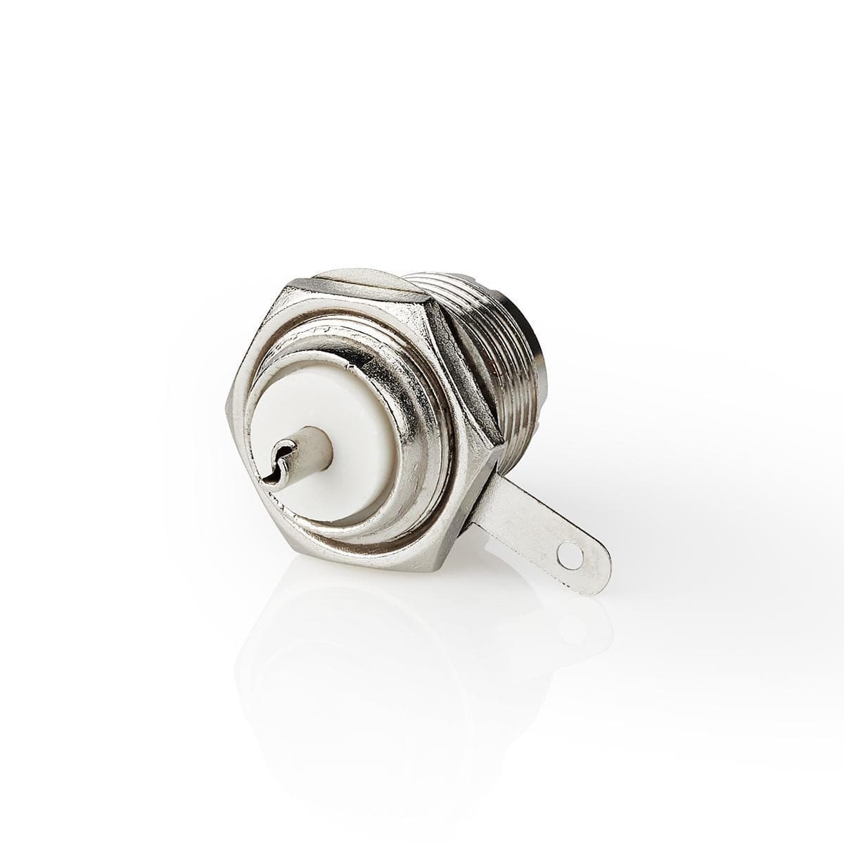 PL259 Stecker | Gerade | Buchse | Vernickelt | 75 Ohm | Gehäuse | Kabeleingang Durchmesser: 5,0 mm | Metall | Silber | 25 Stück.