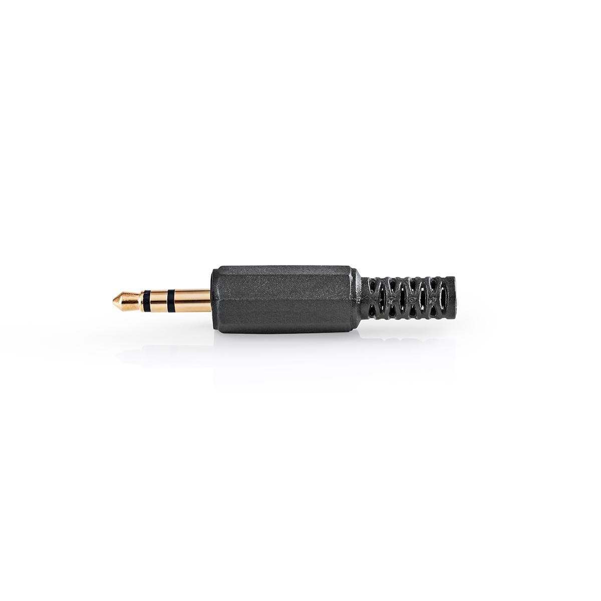 spina audio | Dritta | Maschio | Placcata oro | Saldatura | Diametro ingresso cavo: 4,0 mm | PVC | Oro / Nero | 25 pz. | Sacchet