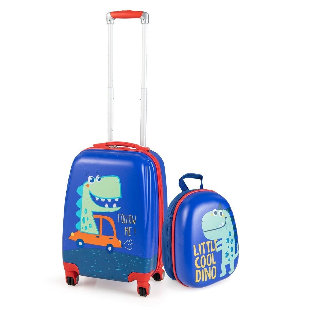 2-Teiliges Kinder-Gepäckset Handgepäck- und Rucksack-Set Blau