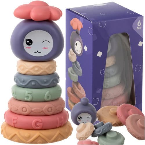 Blocs sensoriels souples pour bébés, non toxiques, 8 pièces