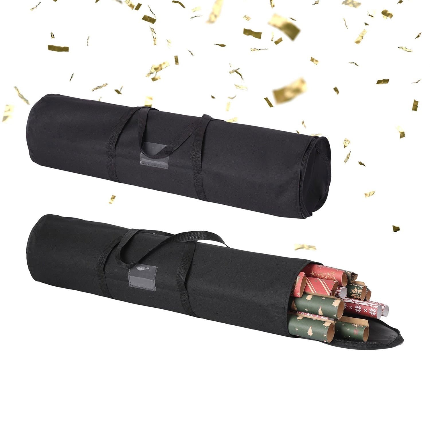Sacchetti portaoggetti per carta da regalo – Set da 2, antipolvere, facili da trasportare