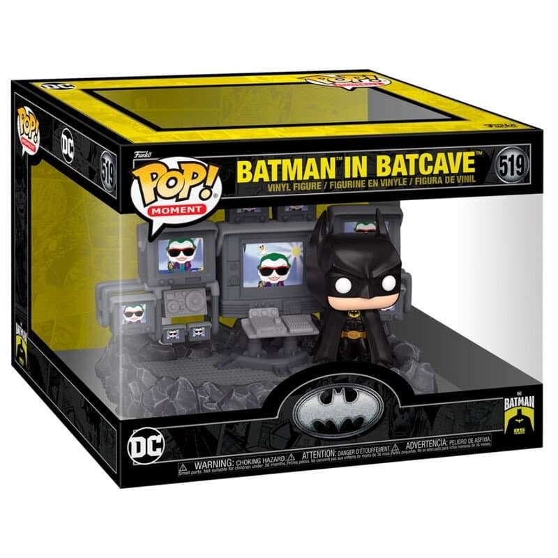 Figurine articulée Batman dans la Batcave, jouet DC Comics à collectionner