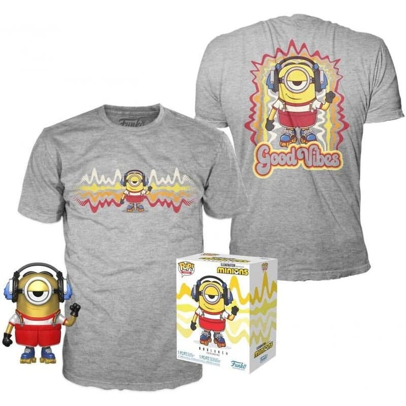 Minions Roller Skating Stuart Metallic Figure, Edizione Esclusiva
